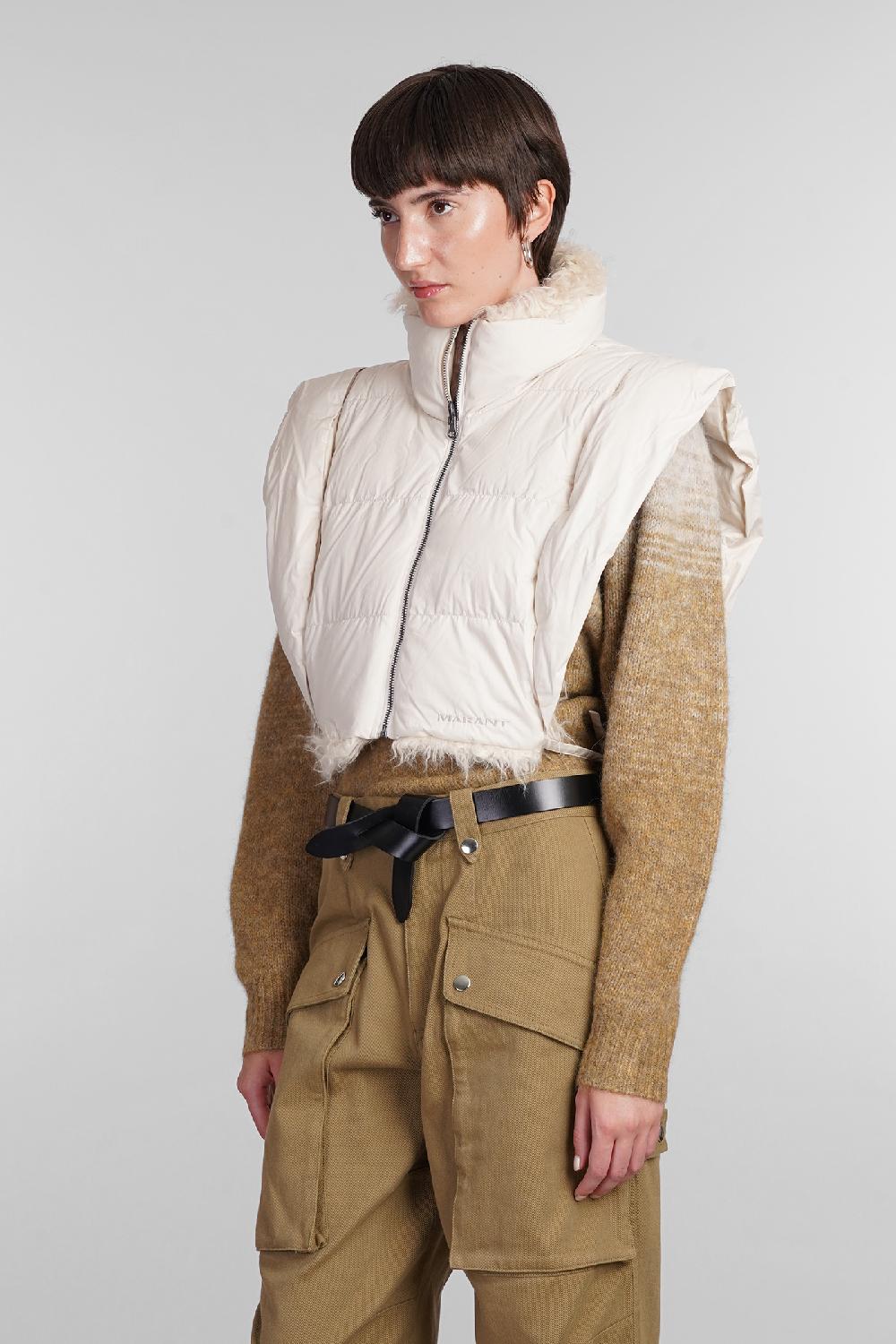 Deliberti Marant Etoile Piumino Hoodiali In Poliestere Beige Cod. 405198 - Deliberti The Luxury Shopping