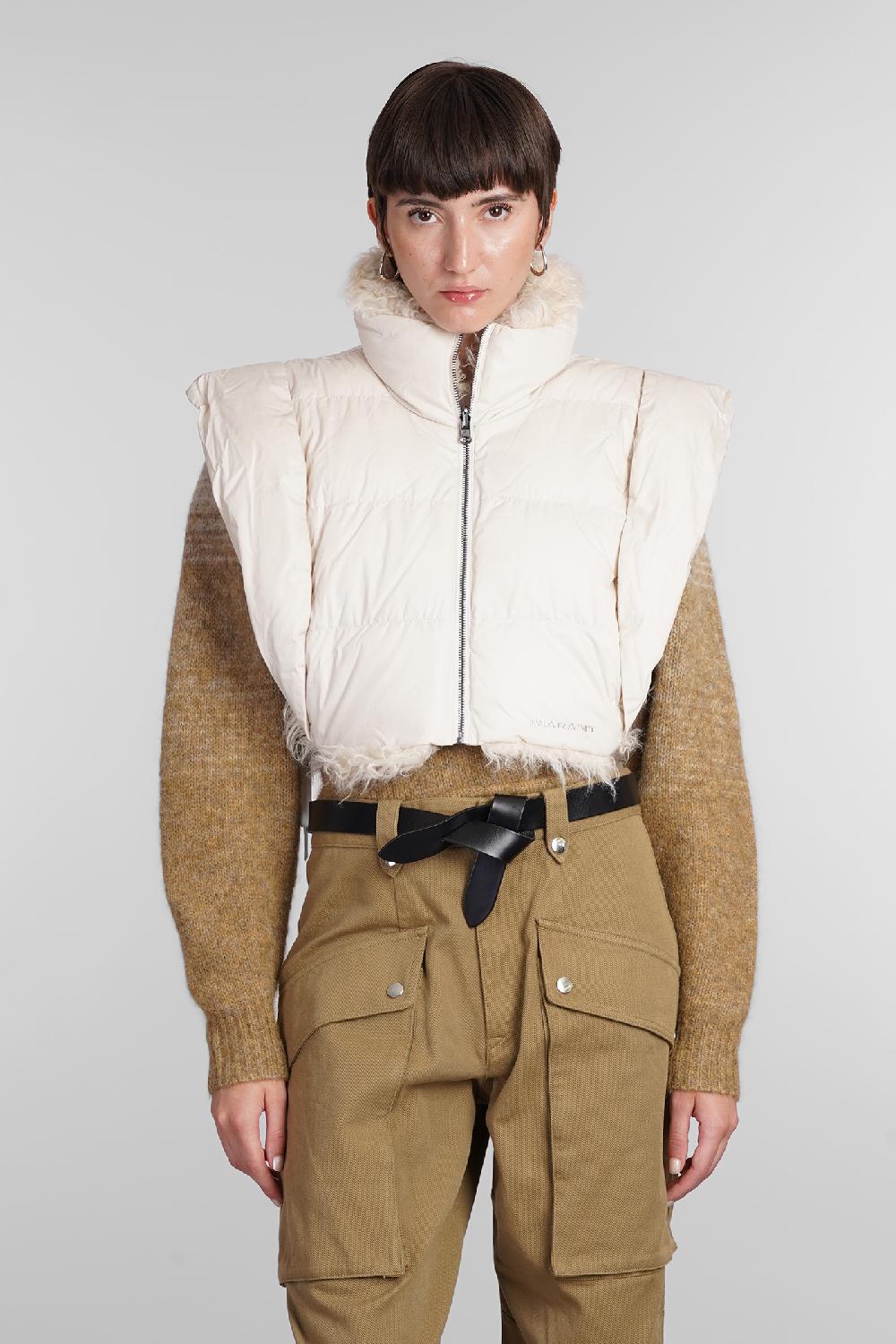 Deliberti Marant Etoile Piumino hoodiali in poliestere beige cod. 405198 - Deliberti The Luxury Shopping