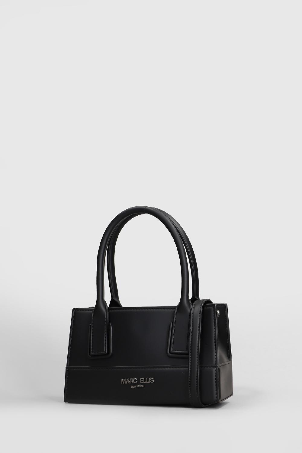 Deliberti Marc Ellis Borsa A Mano Flat Enjoy In Ecopelle Nera Cod. 409637 - Deliberti The Luxury Shopping