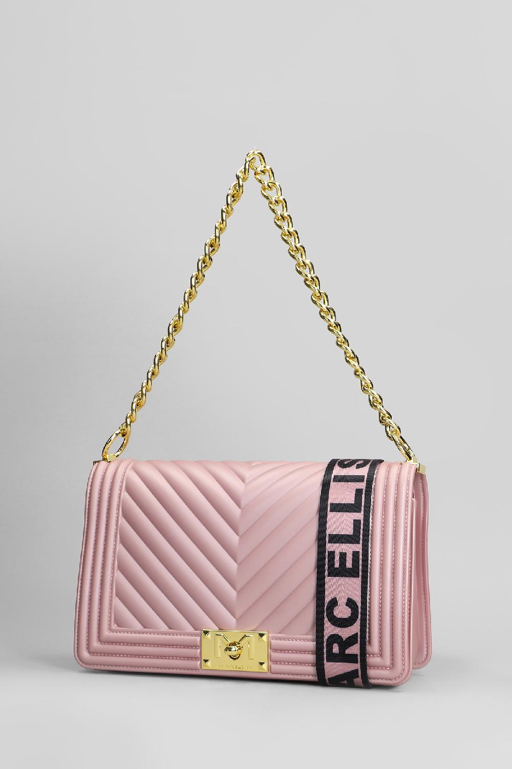 Deliberti Marc Ellis Borsa A Spalla Flat M 24 In Pvc Rosa Cod. 405240 - Deliberti The Luxury Shopping