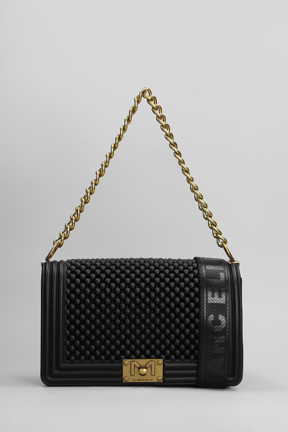 Deliberti Marc Ellis Borsa a spalla flat m ball in ecopelle nera cod. 409558 - Deliberti The Luxury Shopping