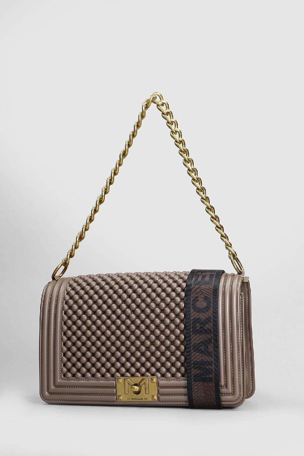 Deliberti Marc Ellis Borsa A Spalla Flat M Ball In Pvc Bronzo Cod. 409560 - Deliberti The Luxury Shopping