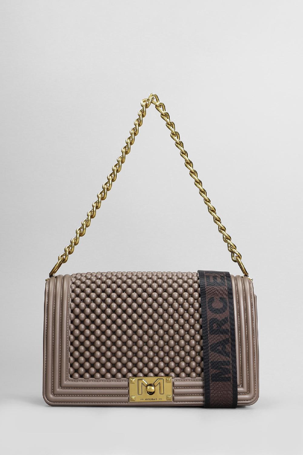Deliberti Marc Ellis Borsa a spalla flat m ball in pvc bronzo cod. 409560 - Deliberti The Luxury Shopping