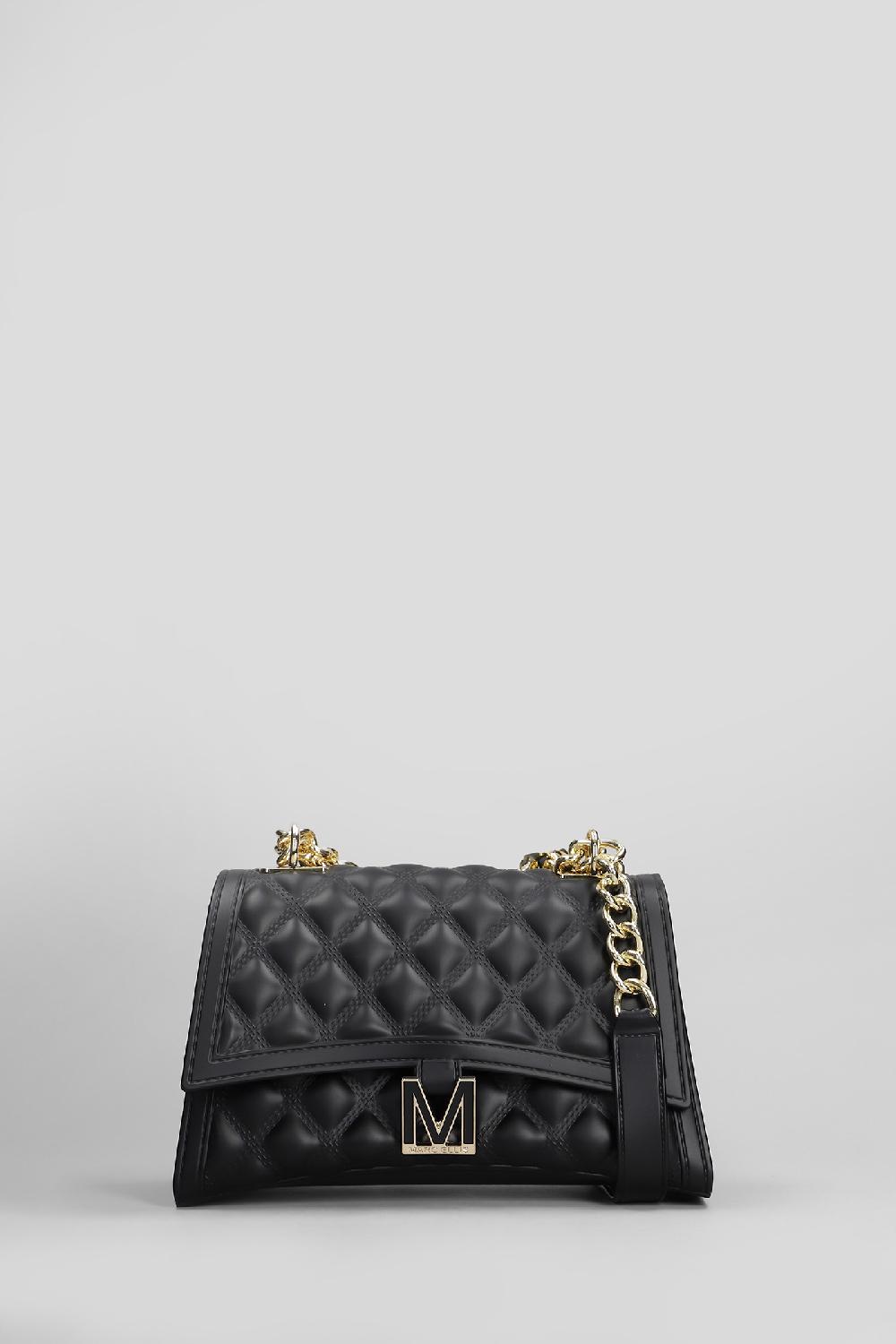 Deliberti Marc Ellis Borsa a spalla flat rhombus m in ecopelle nera cod. 409639 - Deliberti The Luxury Shopping