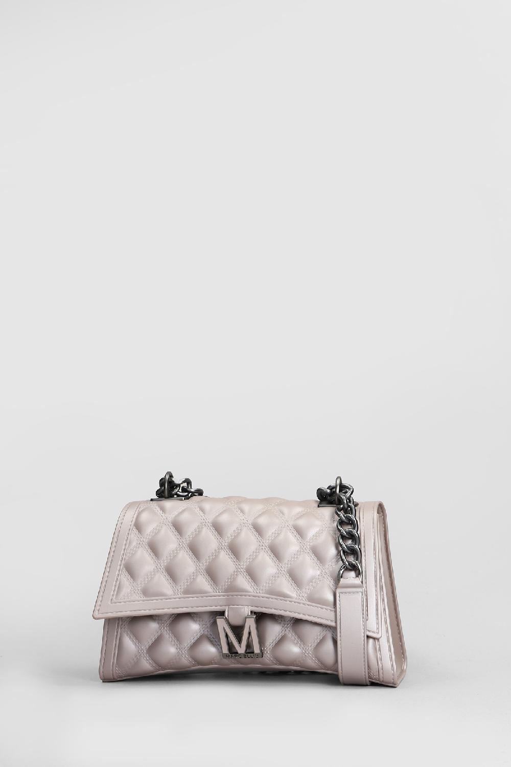 Deliberti Marc Ellis Borsa A Spalla Flat Rhombus M In Pvc Beige Cod. 405244 - Deliberti The Luxury Shopping