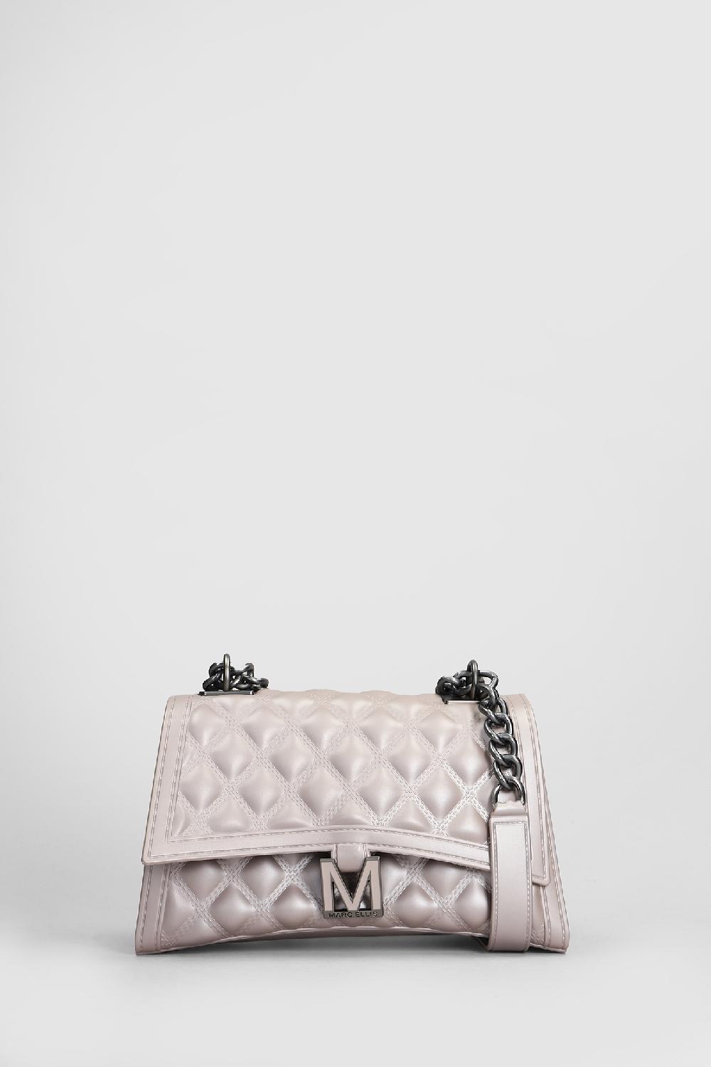 Deliberti Marc Ellis Borsa a spalla flat rhombus m in pvc beige cod. 405244 - Deliberti The Luxury Shopping