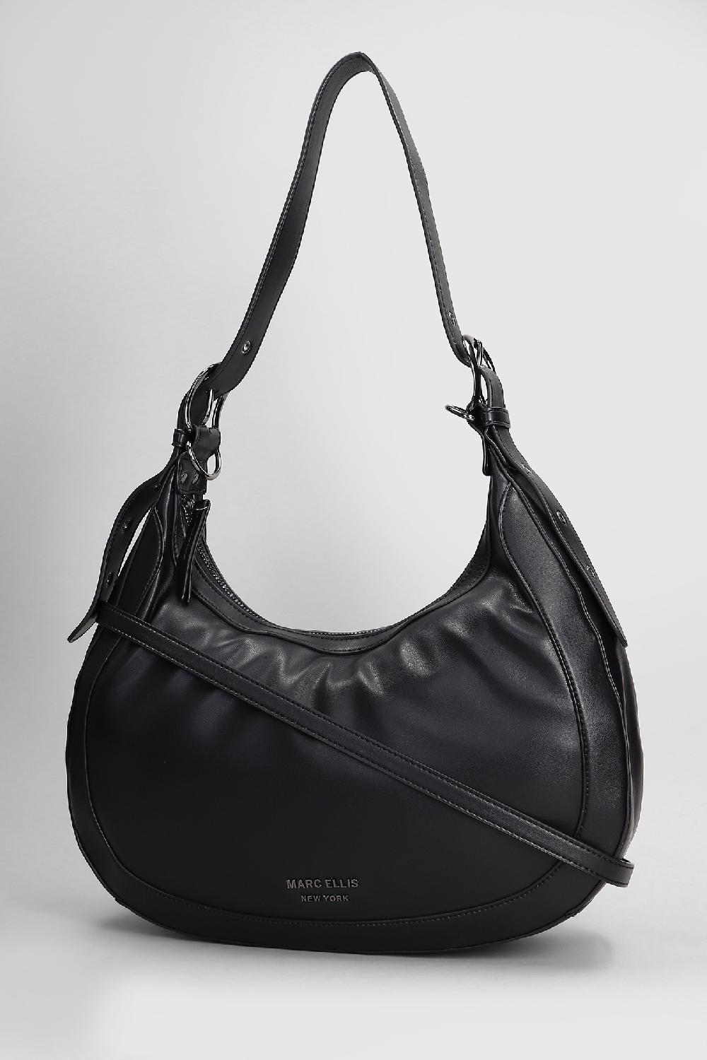 Deliberti Marc Ellis Borsa A Spalla Piper L In Ecopelle Nera Cod. 409528 - Deliberti The Luxury Shopping