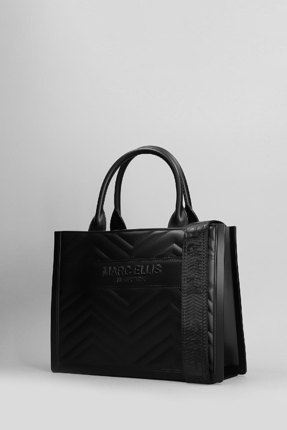 Deliberti Marc Ellis Tote Flat Buby Wave M In Ecopelle Nera Cod. 410165 - Deliberti The Luxury Shopping