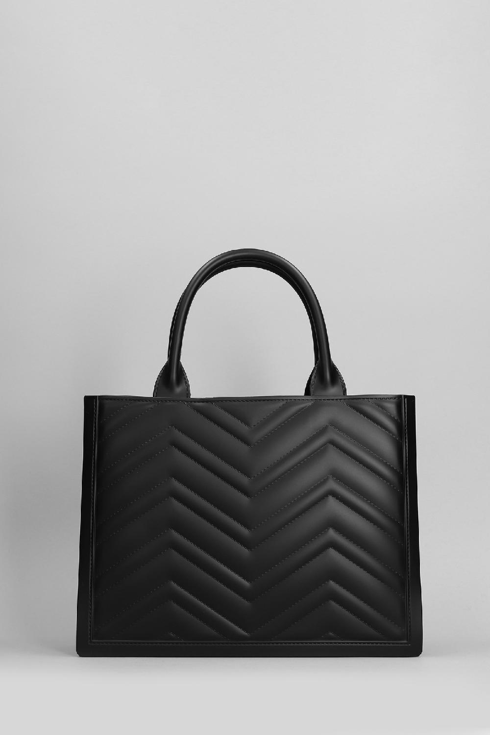 Deliberti Marc Ellis Tote Flat Buby Wave M In Ecopelle Nera Cod. 410165 - Deliberti The Luxury Shopping