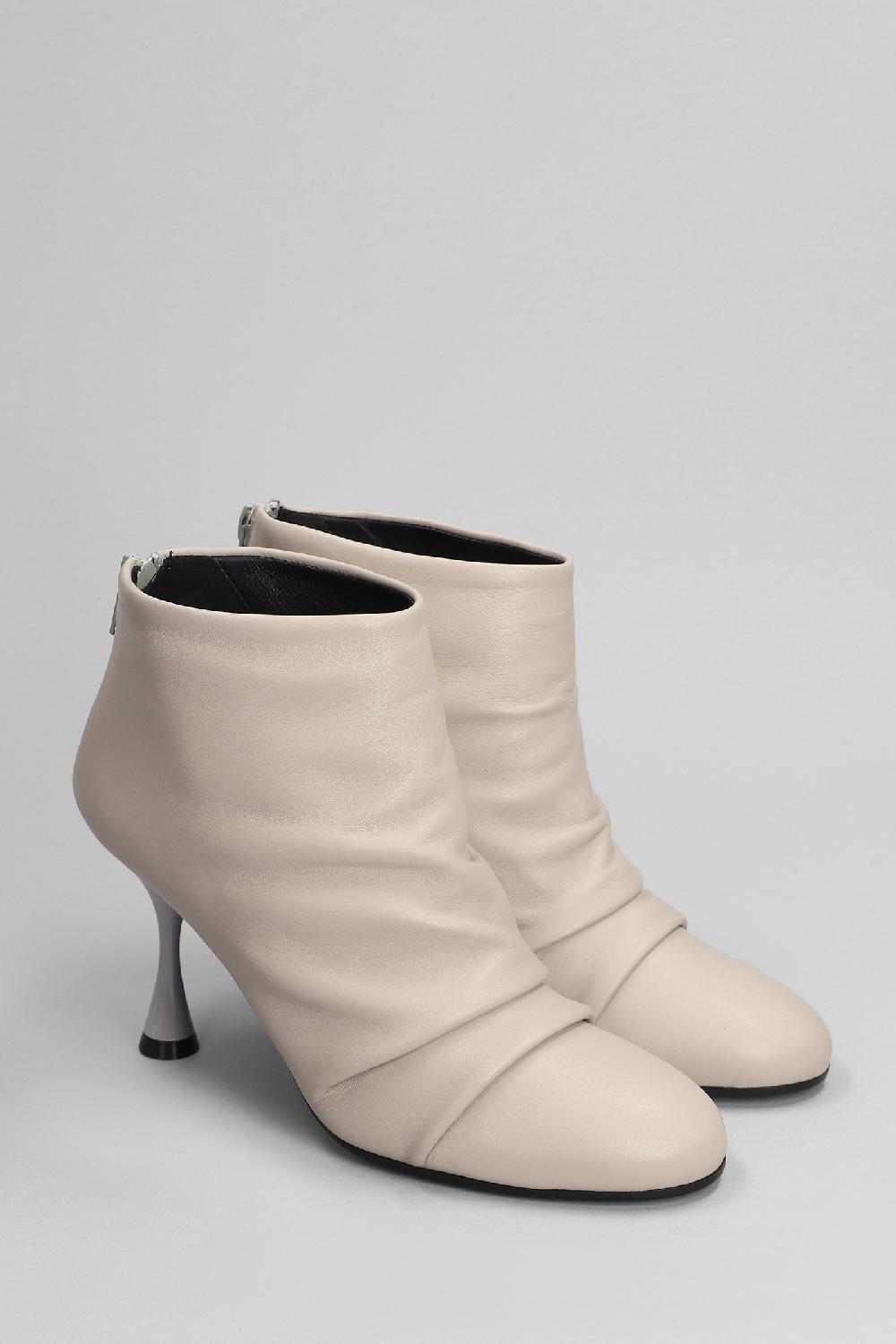 Deliberti Marc Ellis Tronchetti Tacco Alto In Pelle Grigia Cod. 402254 - Deliberti The Luxury Shopping