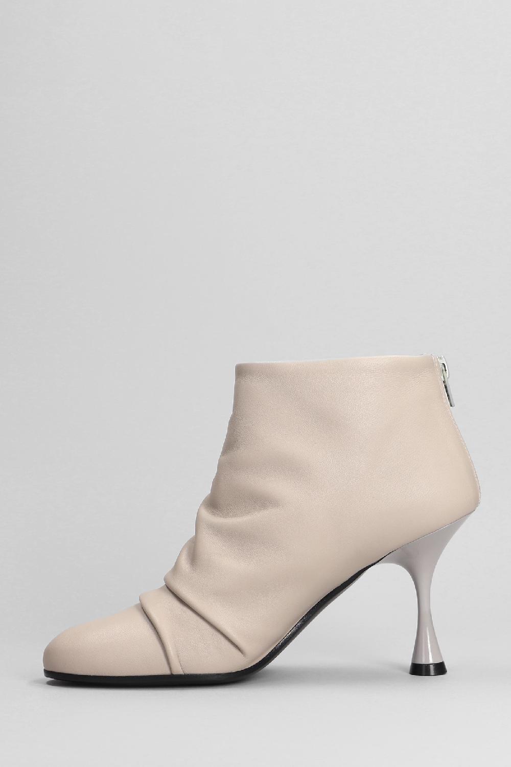 Deliberti Marc Ellis Tronchetti Tacco Alto In Pelle Grigia Cod. 402254 - Deliberti The Luxury Shopping