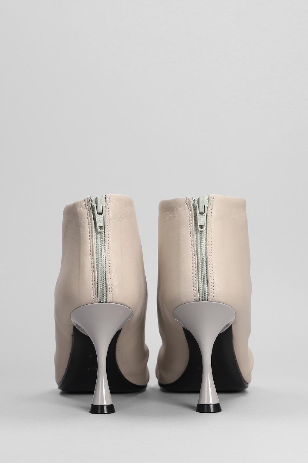 Deliberti Marc Ellis Tronchetti Tacco Alto In Pelle Grigia Cod. 402254 - Deliberti The Luxury Shopping