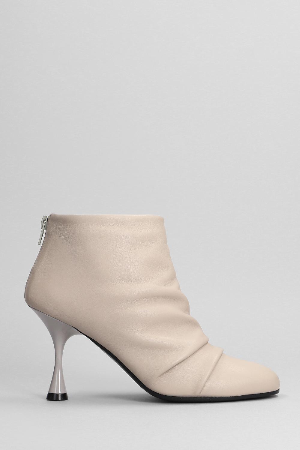 Deliberti Marc Ellis Tronchetti tacco alto in pelle grigia cod. 402254 - Deliberti The Luxury Shopping