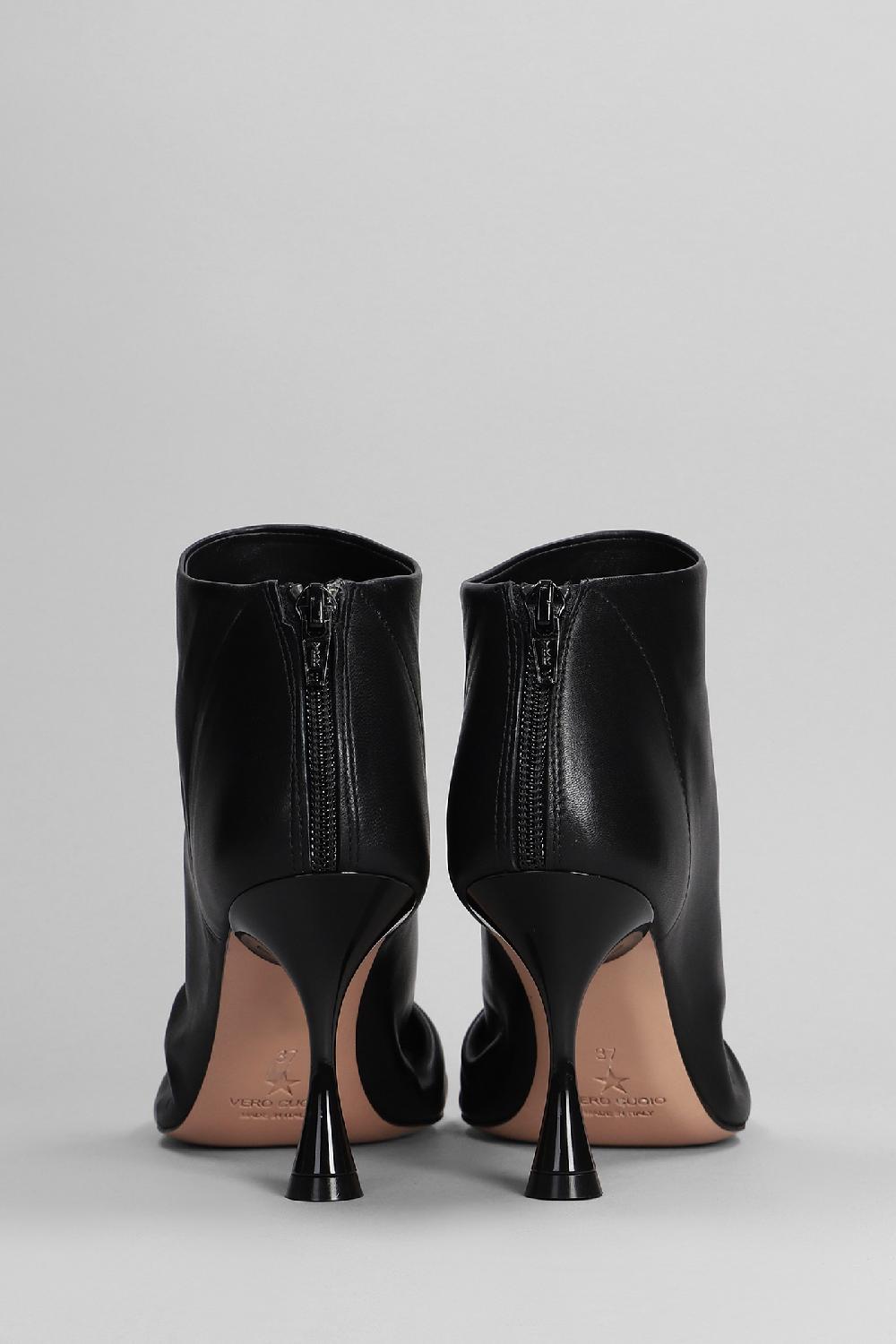Deliberti Marc Ellis Tronchetti Tacco Alto In Pelle Nera Cod. 393604 - Deliberti The Luxury Shopping