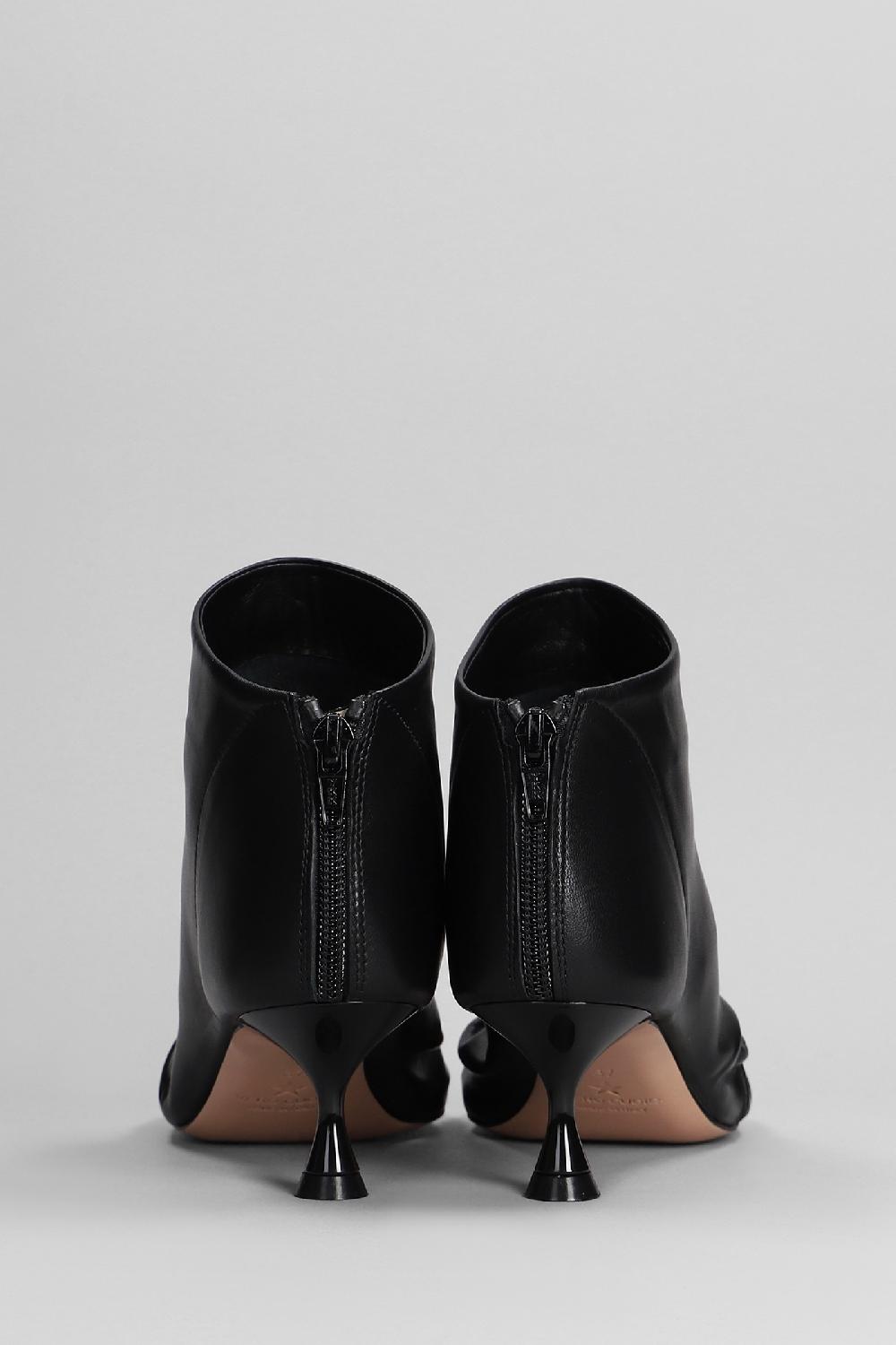 Deliberti Marc Ellis Tronchetti Tacco Alto In Pelle Nera Cod. 393605 - Deliberti The Luxury Shopping