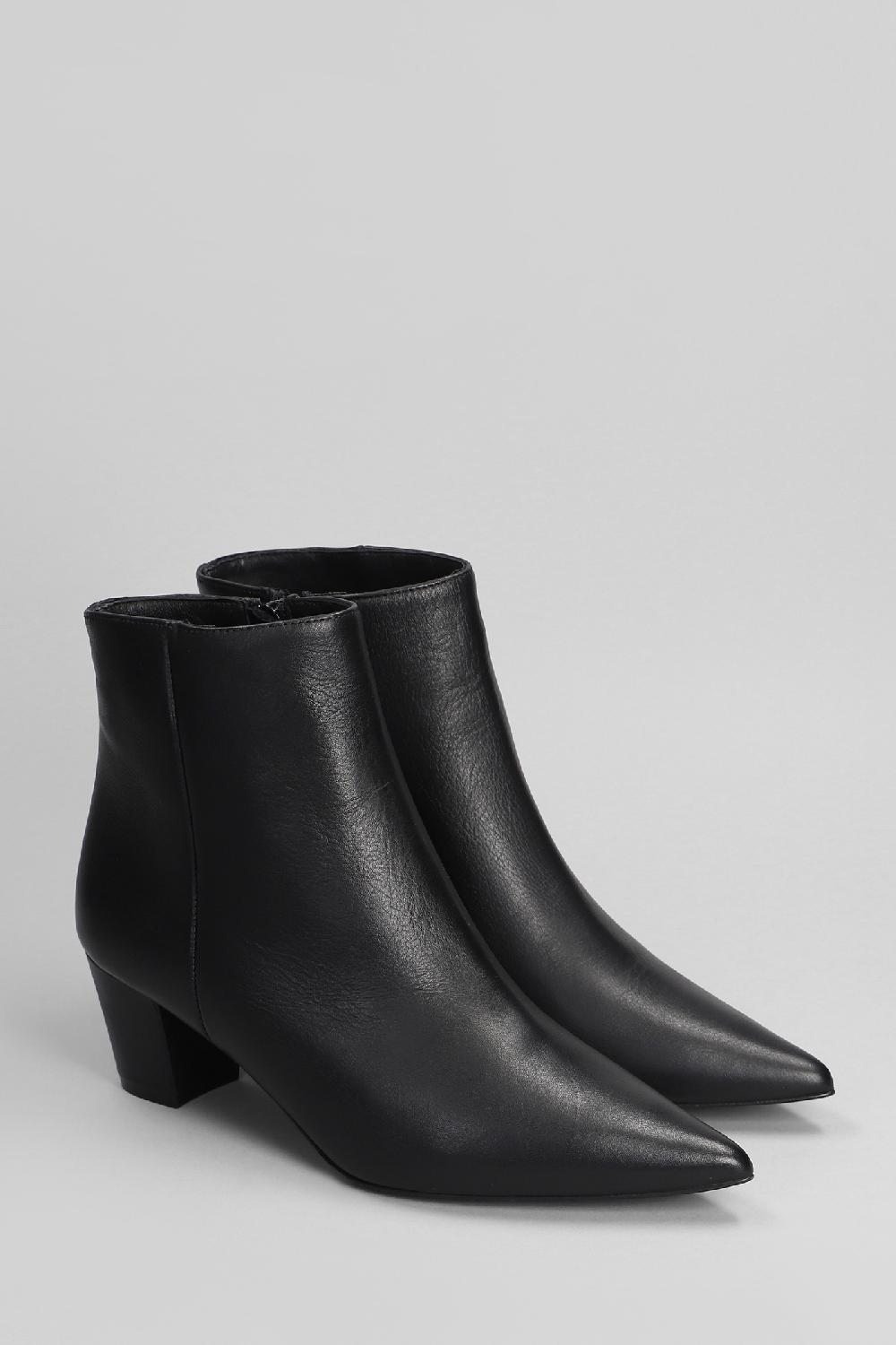 Deliberti Marc Ellis Tronchetti Tacco Alto In Pelle Nera Cod. 402164 - Deliberti The Luxury Shopping