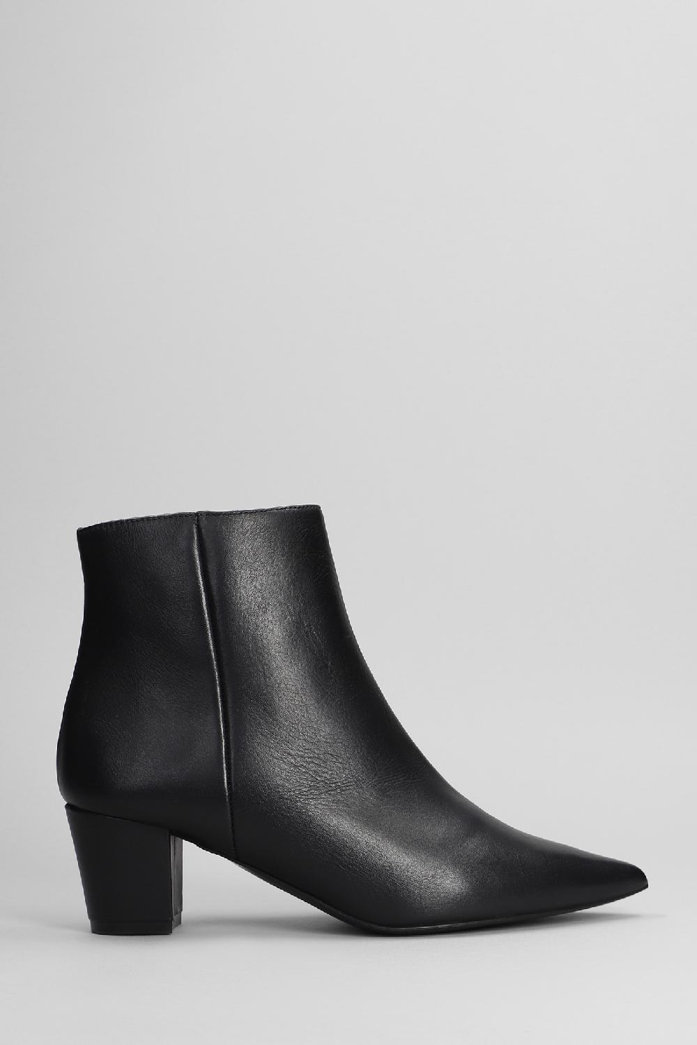 Deliberti Marc Ellis Tronchetti tacco alto in pelle nera cod. 402164 - Deliberti The Luxury Shopping