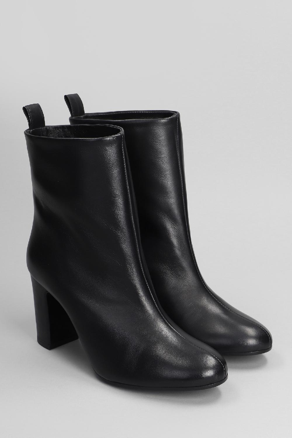 Deliberti Marc Ellis Tronchetti Tacco Alto In Pelle Nera Cod. 402061 - Deliberti The Luxury Shopping