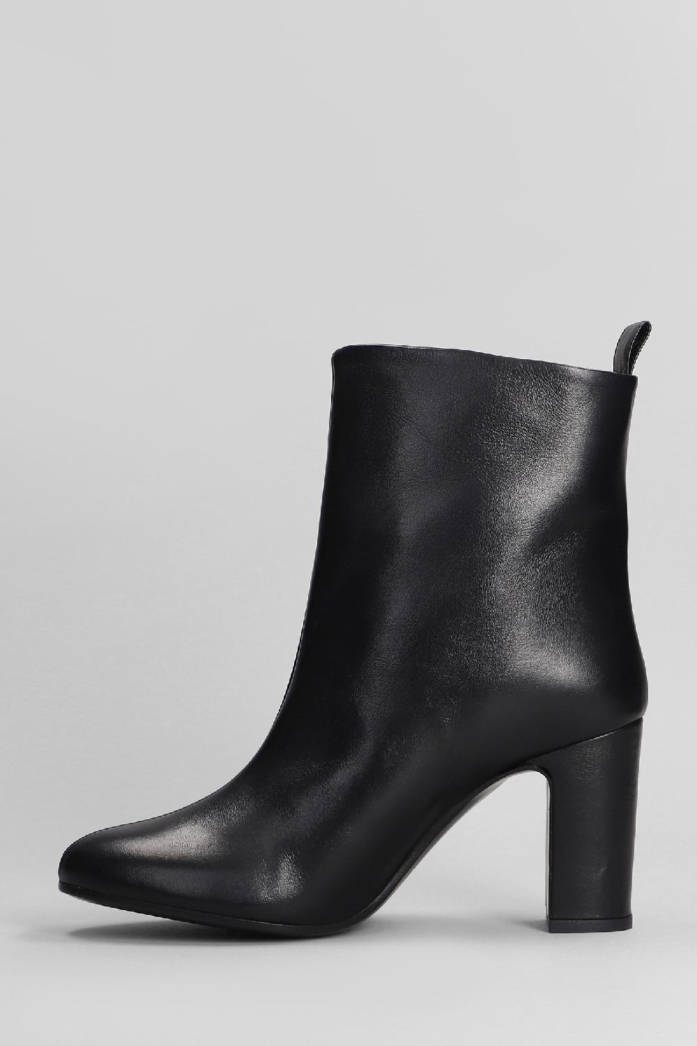Deliberti Marc Ellis Tronchetti Tacco Alto In Pelle Nera Cod. 402061 - Deliberti The Luxury Shopping