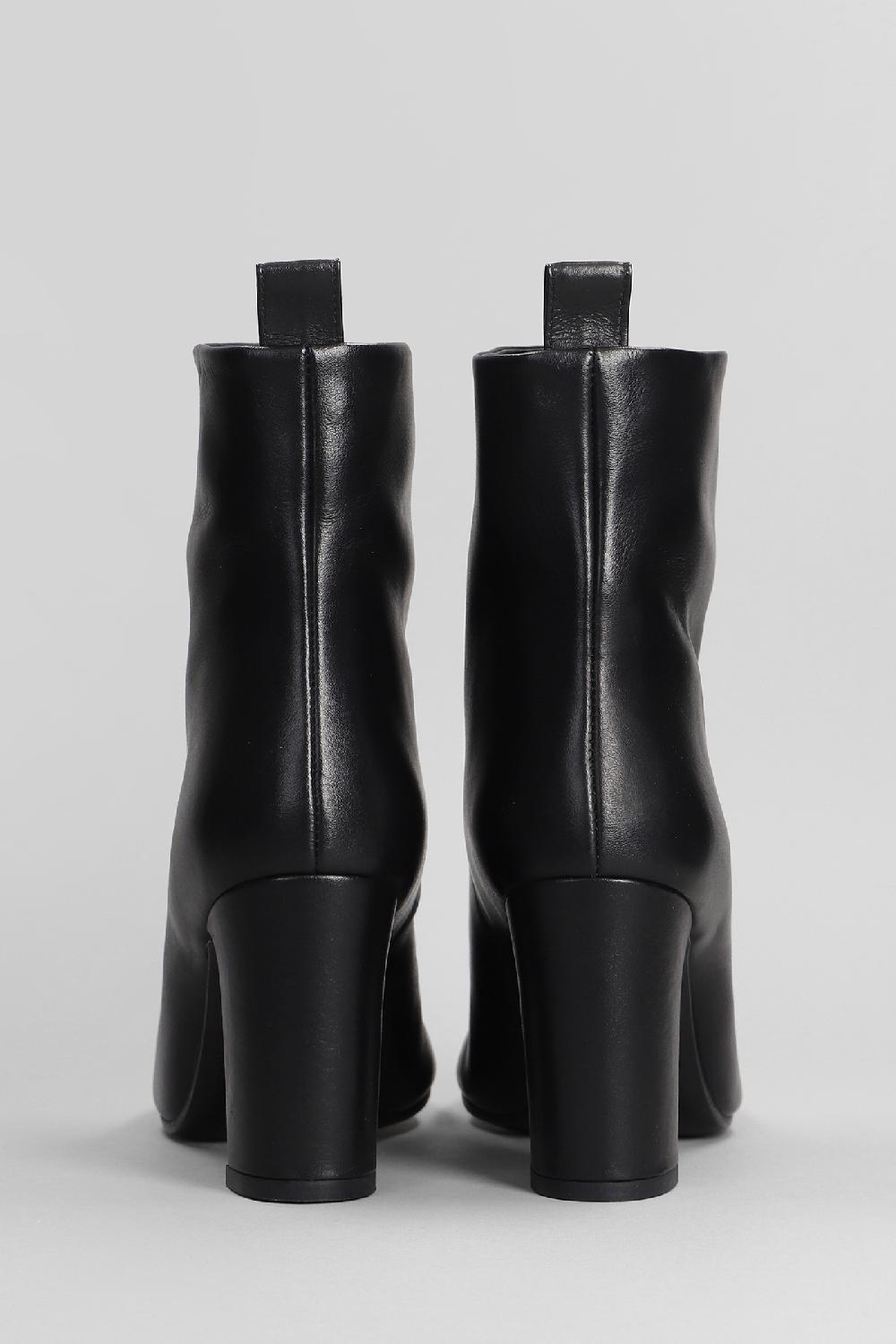 Deliberti Marc Ellis Tronchetti Tacco Alto In Pelle Nera Cod. 402061 - Deliberti The Luxury Shopping