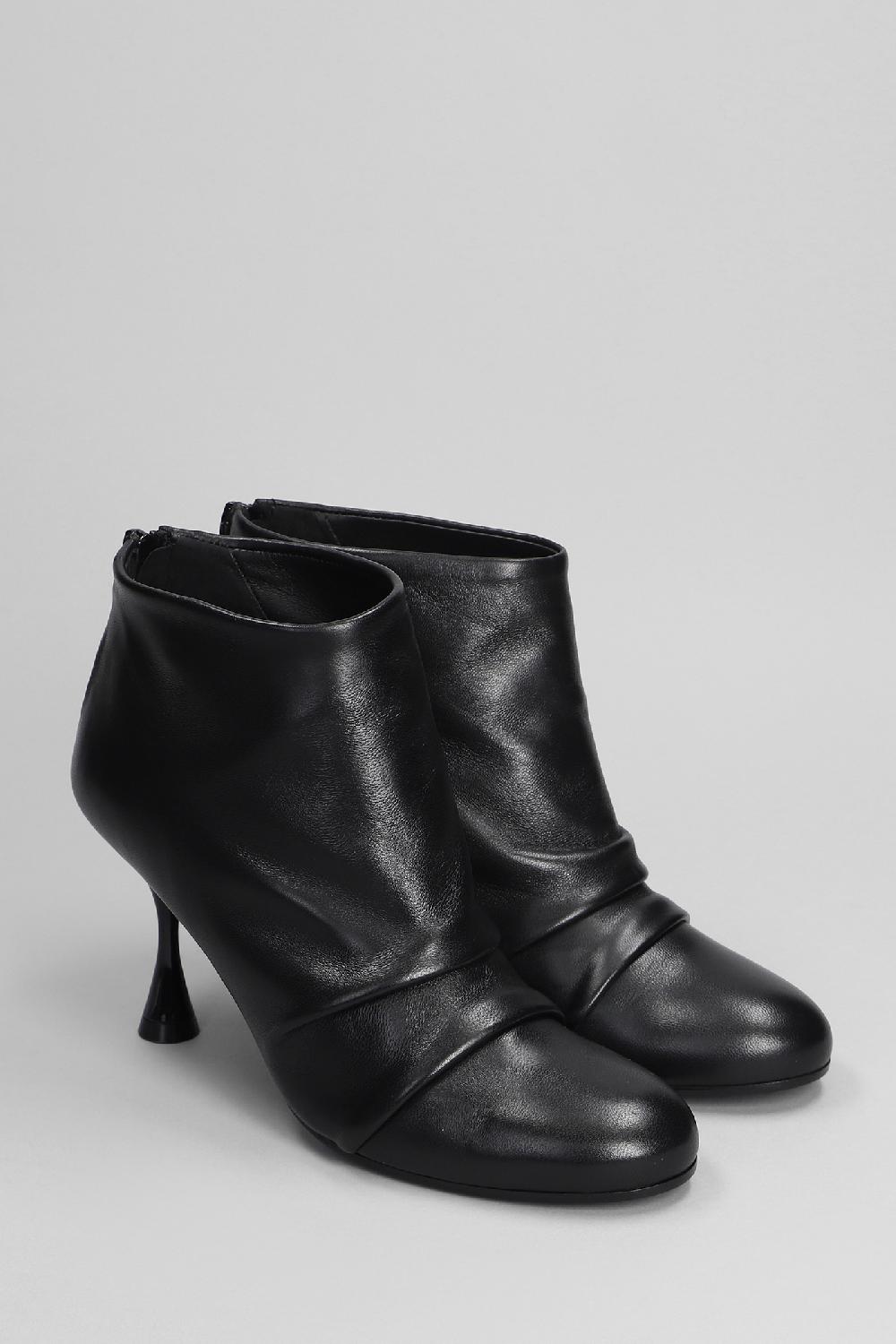 Deliberti Marc Ellis Tronchetti Tacco Alto In Pelle Nera Cod. 402168 - Deliberti The Luxury Shopping