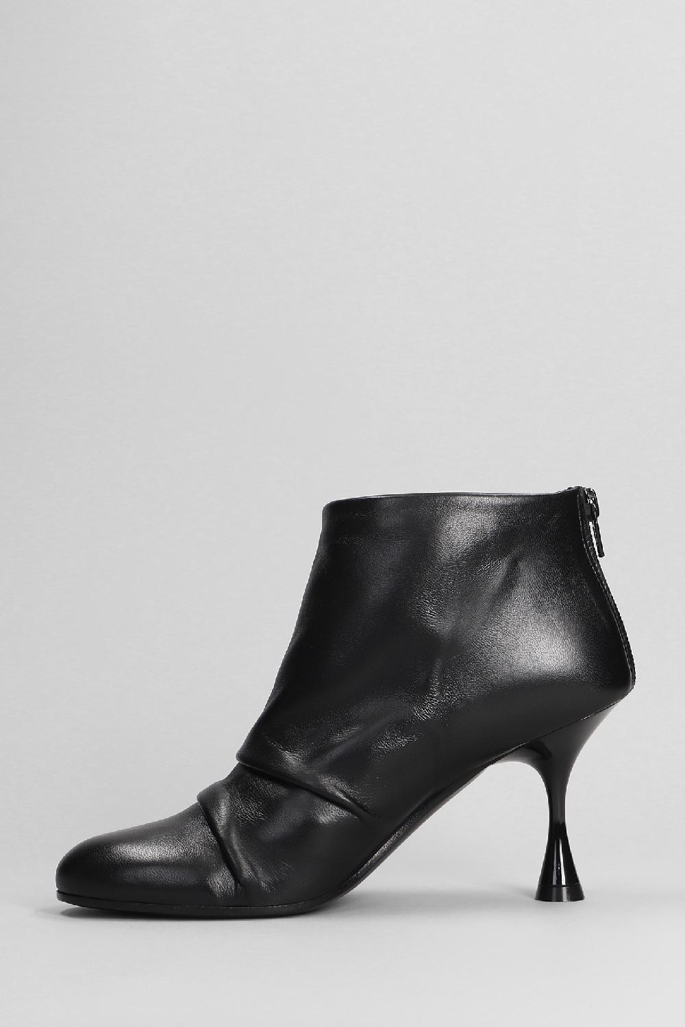 Deliberti Marc Ellis Tronchetti Tacco Alto In Pelle Nera Cod. 402168 - Deliberti The Luxury Shopping