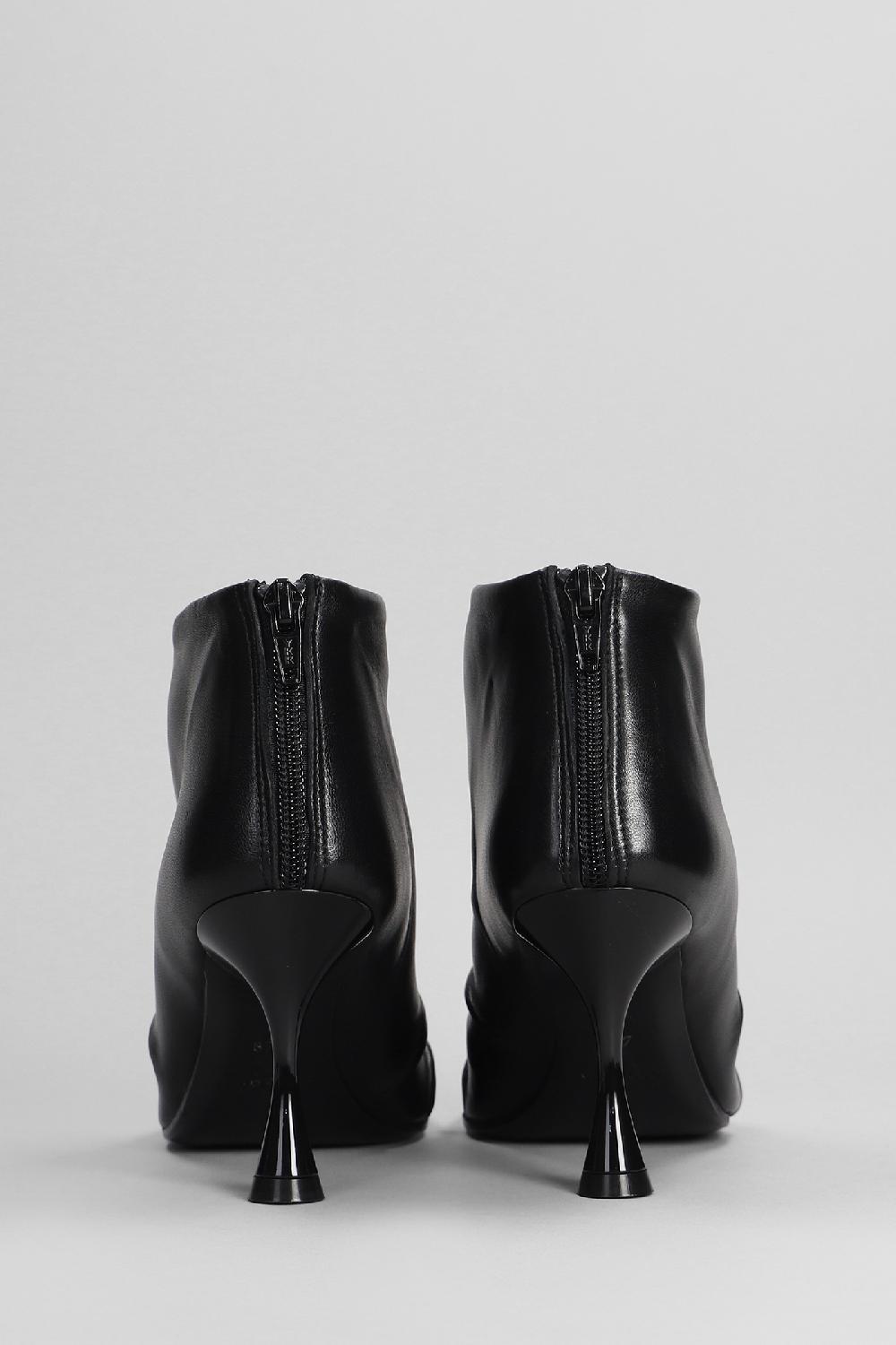 Deliberti Marc Ellis Tronchetti Tacco Alto In Pelle Nera Cod. 402168 - Deliberti The Luxury Shopping