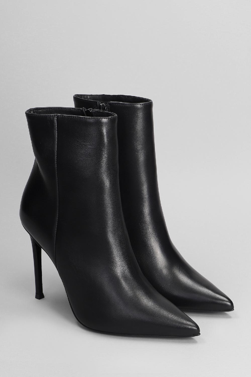 Deliberti Marc Ellis Tronchetti Tacco Alto In Pelle Nera Cod. 402365 - Deliberti The Luxury Shopping