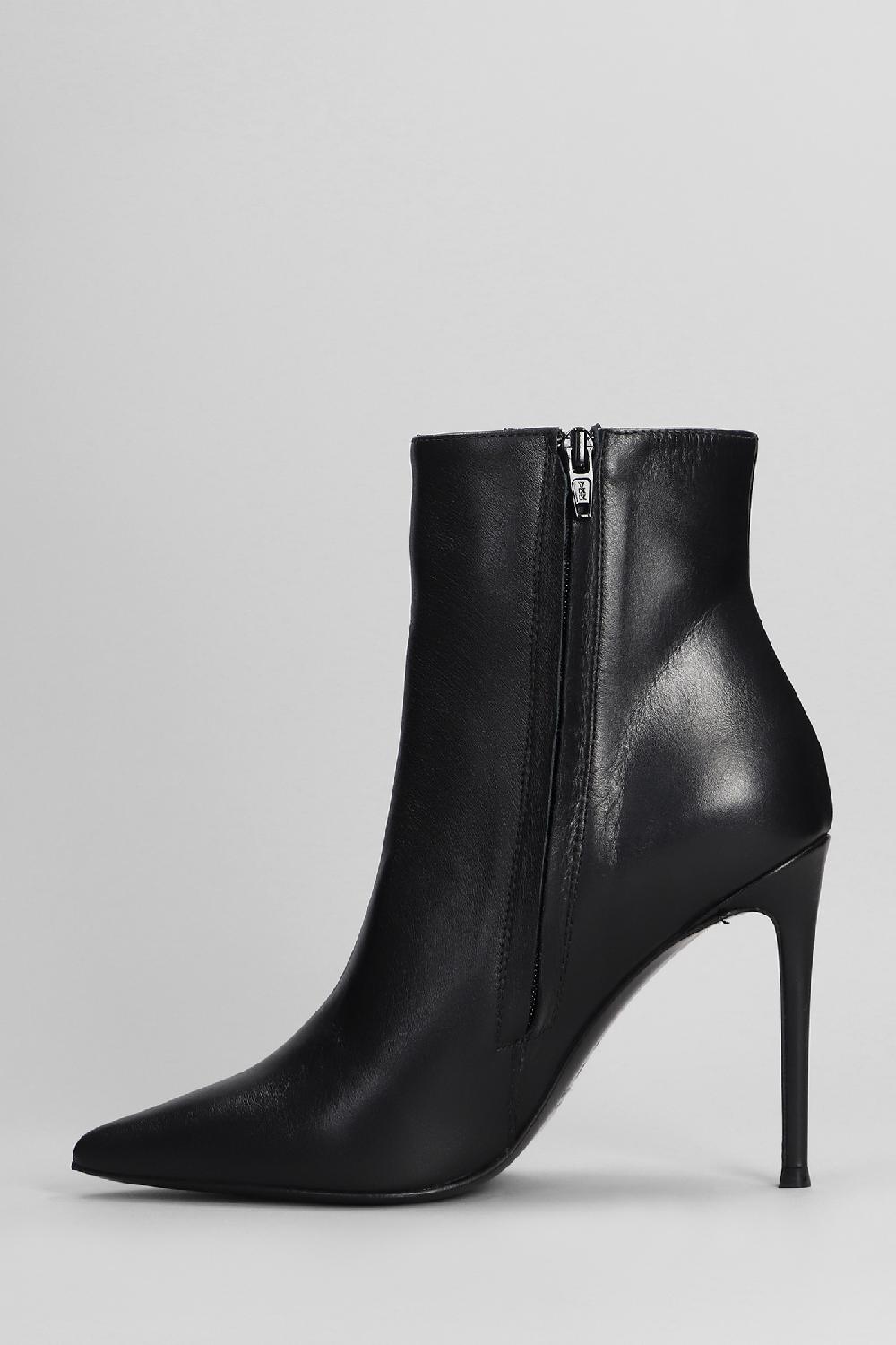 Deliberti Marc Ellis Tronchetti Tacco Alto In Pelle Nera Cod. 402365 - Deliberti The Luxury Shopping