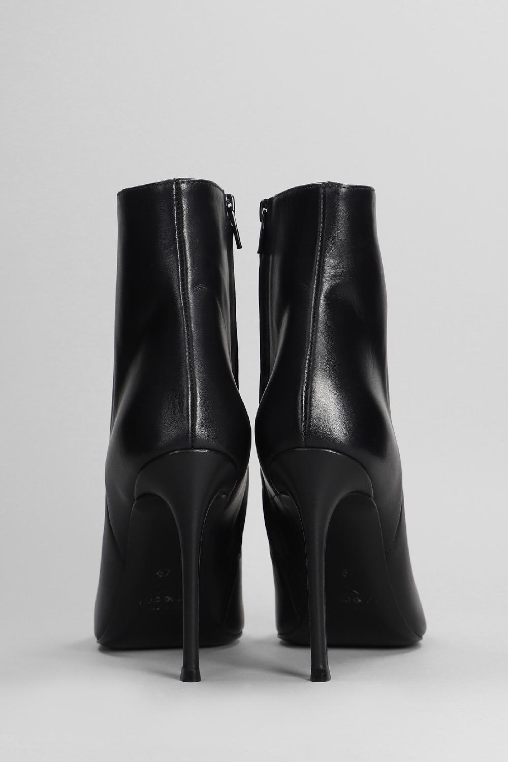 Deliberti Marc Ellis Tronchetti Tacco Alto In Pelle Nera Cod. 402365 - Deliberti The Luxury Shopping