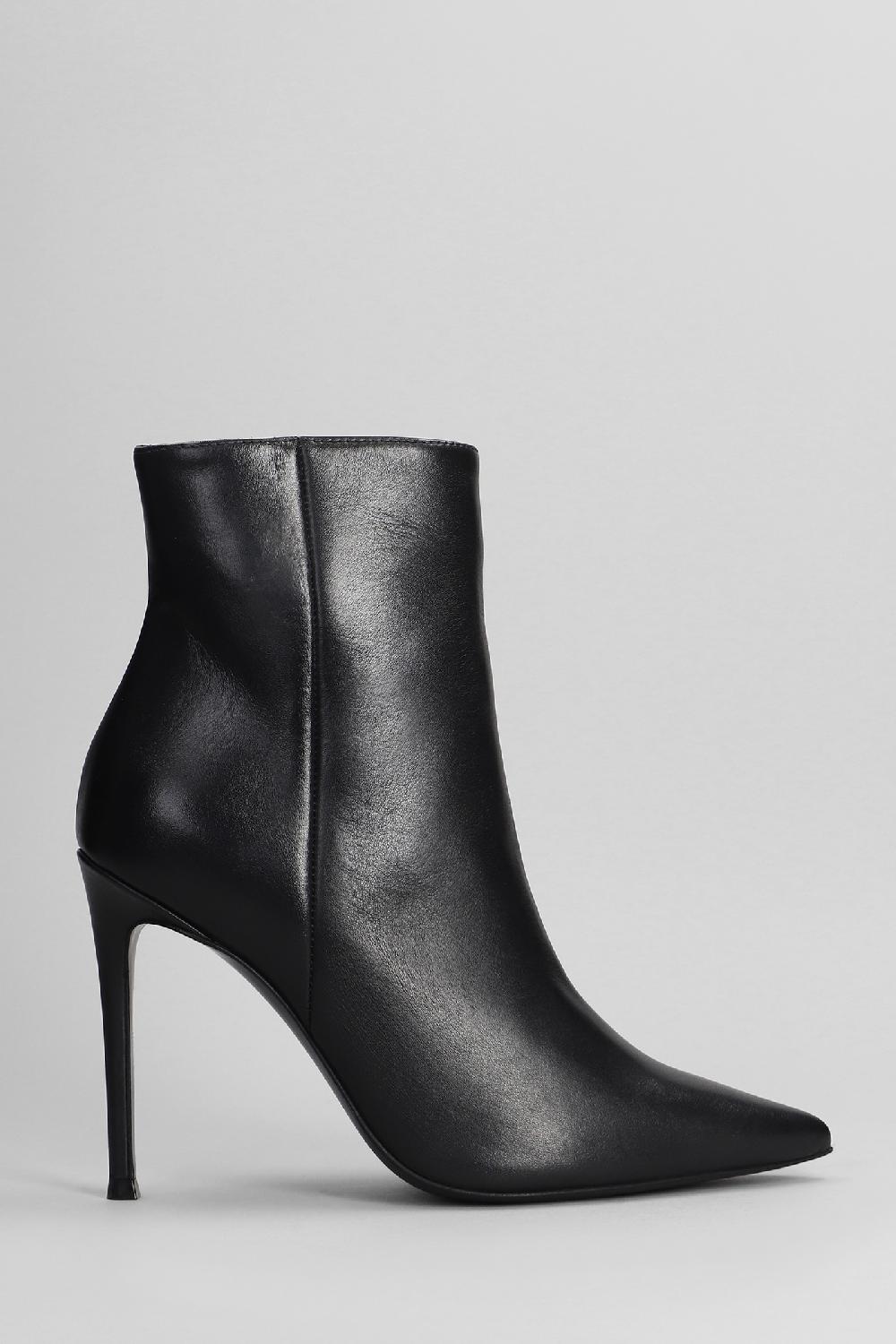 Deliberti Marc Ellis Tronchetti tacco alto in pelle nera cod. 402365 - Deliberti The Luxury Shopping