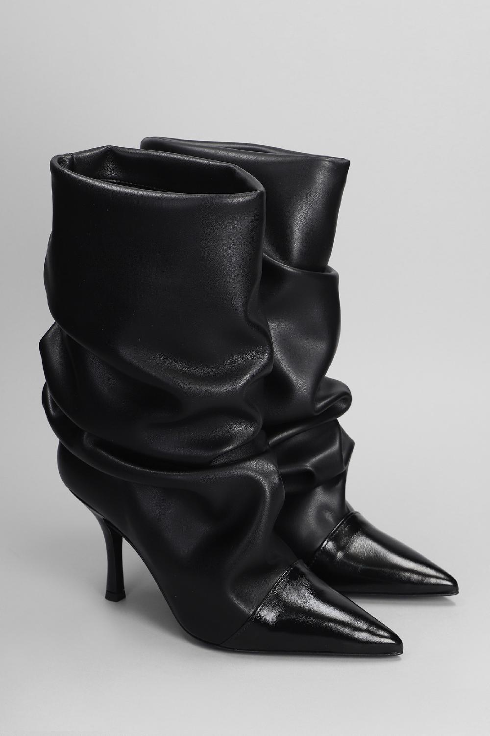Deliberti Marc Ellis Tronchetti Tacco Alto In Pelle Nera Cod. 402251 - Deliberti The Luxury Shopping