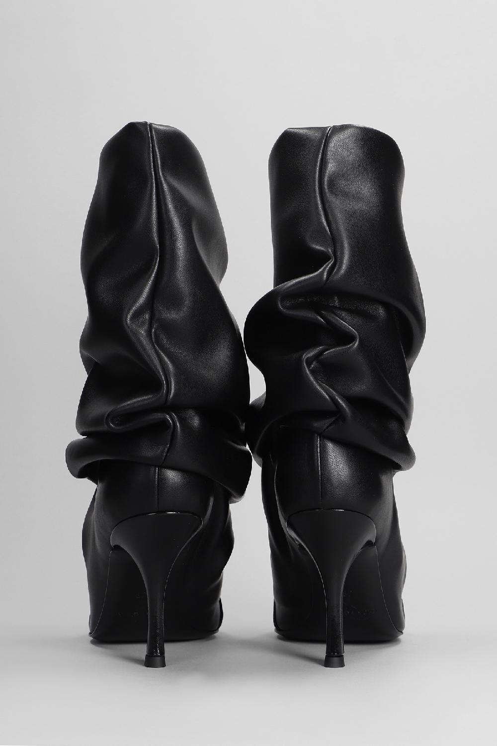 Deliberti Marc Ellis Tronchetti Tacco Alto In Pelle Nera Cod. 402251 - Deliberti The Luxury Shopping