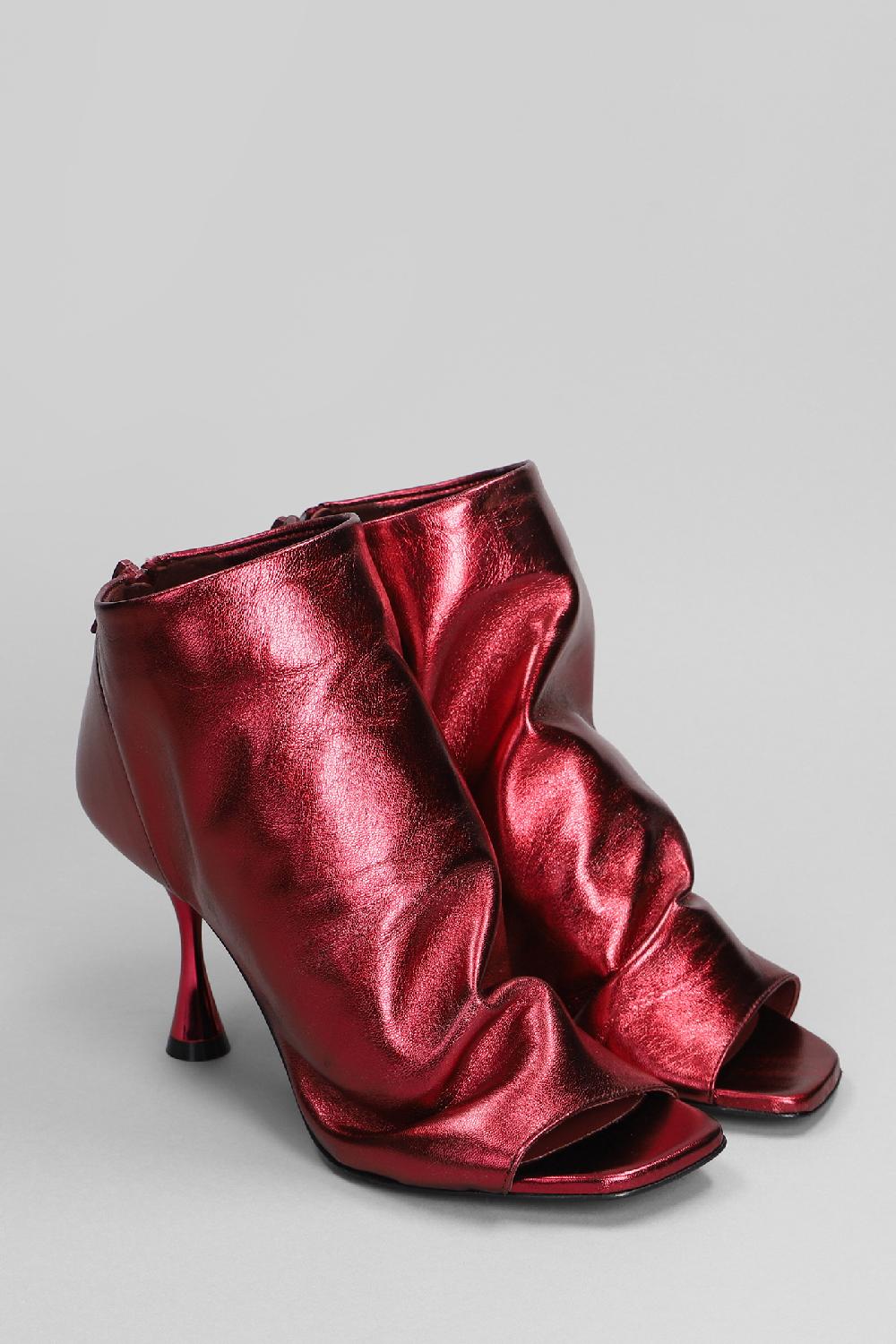Deliberti Marc Ellis Tronchetti Tacco Alto In Pelle Rossa Cod. 402067 - Deliberti The Luxury Shopping