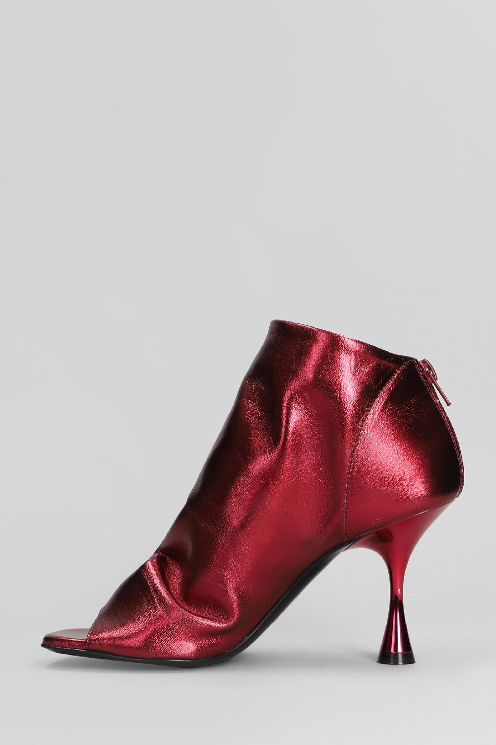 Deliberti Marc Ellis Tronchetti Tacco Alto In Pelle Rossa Cod. 402067 - Deliberti The Luxury Shopping