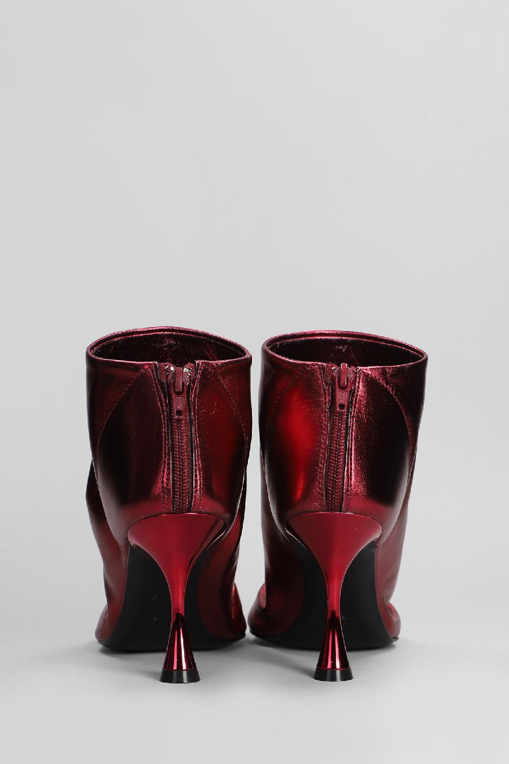 Deliberti Marc Ellis Tronchetti Tacco Alto In Pelle Rossa Cod. 402067 - Deliberti The Luxury Shopping