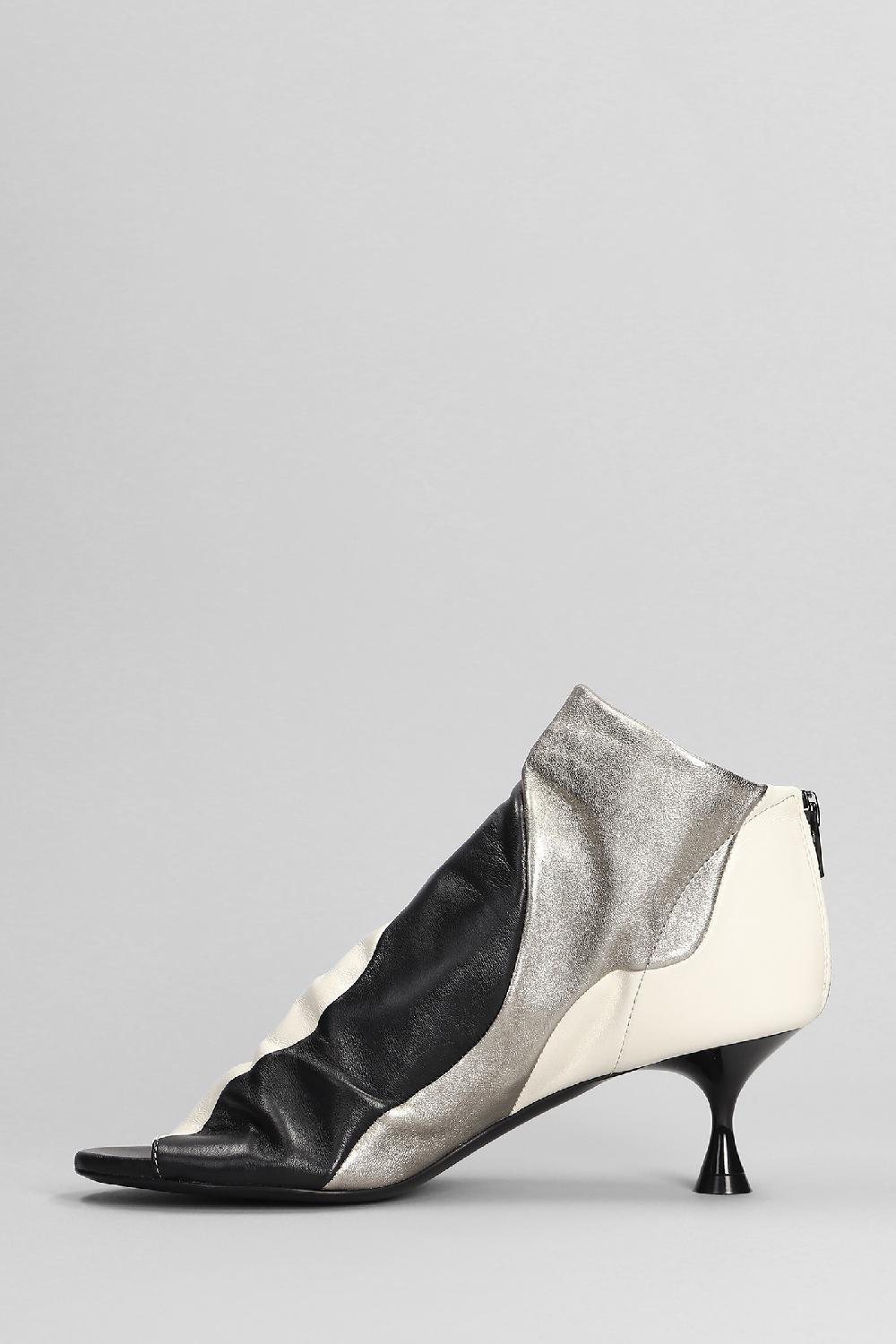 Deliberti Marc Ellis Tronchetti Tacco Alto Vortex In Pelle E Camoscio Nero Cod. 402115 - Deliberti The Luxury Shopping