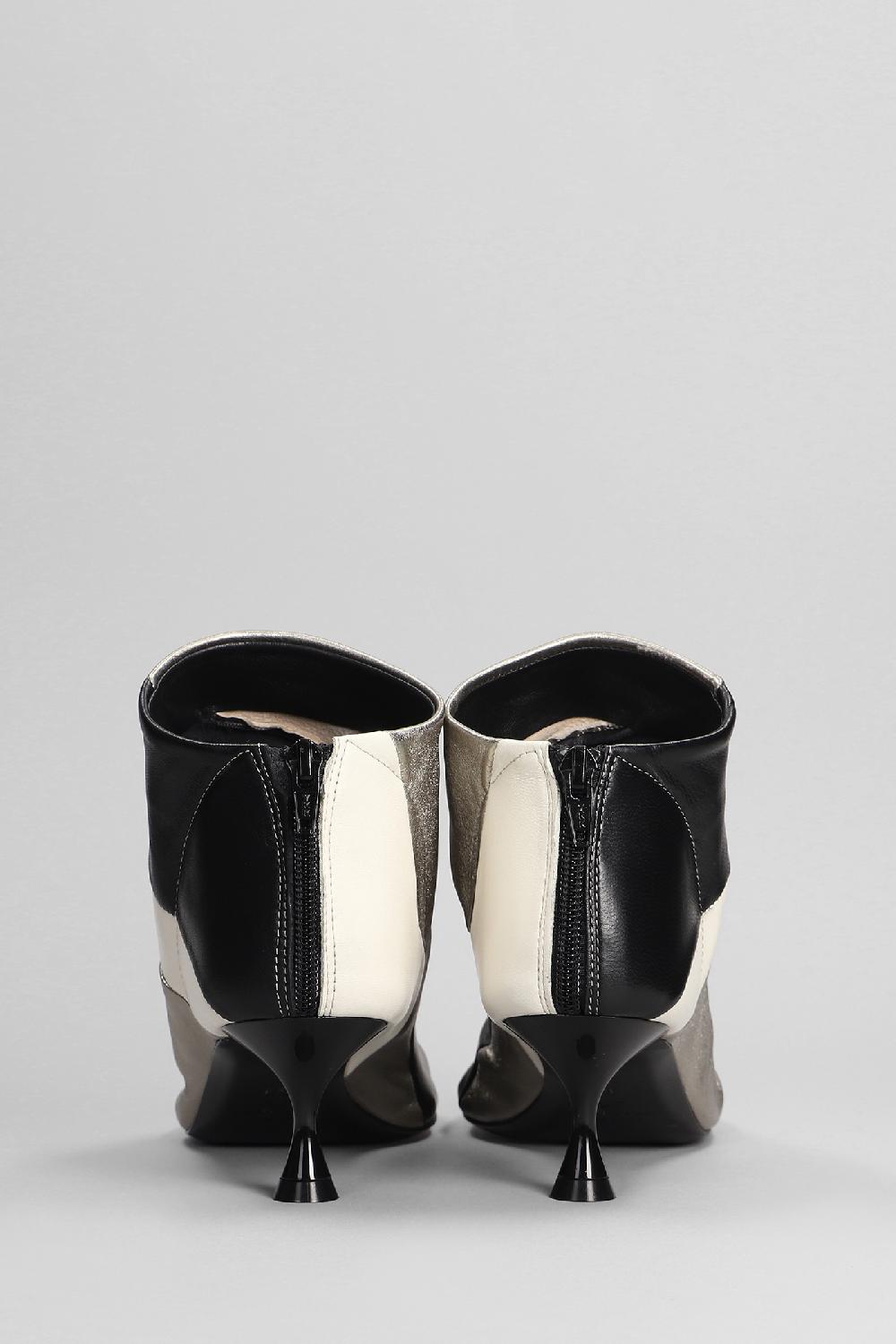 Deliberti Marc Ellis Tronchetti Tacco Alto Vortex In Pelle E Camoscio Nero Cod. 402115 - Deliberti The Luxury Shopping