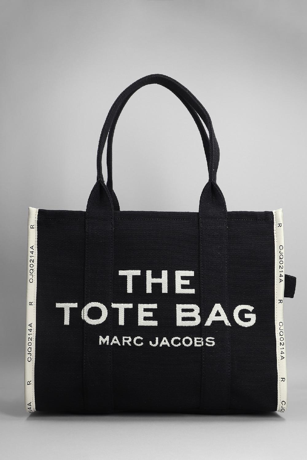 Deliberti Marc Jacobs Tote the large tote in cotone nero cod. 347561 - Deliberti The Luxury Shopping