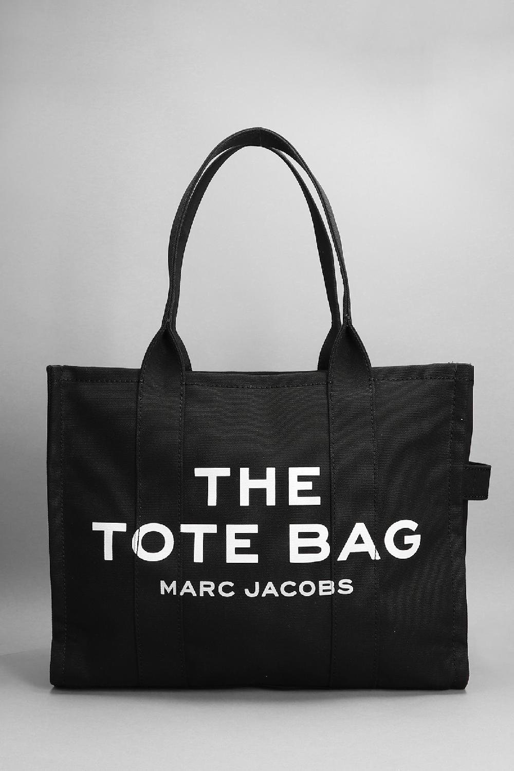 Deliberti Marc Jacobs Tote the large tote in cotone nero cod. 313739 - Deliberti The Luxury Shopping