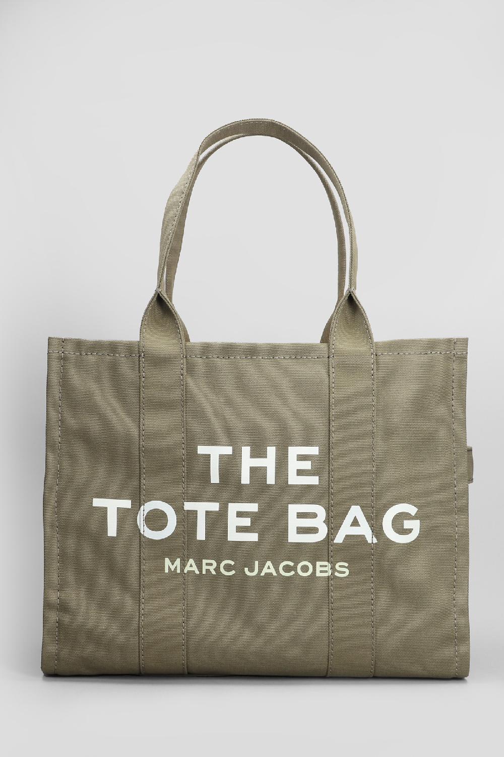Deliberti Marc Jacobs Tote the large tote in cotone verde cod. 406222 - Deliberti The Luxury Shopping