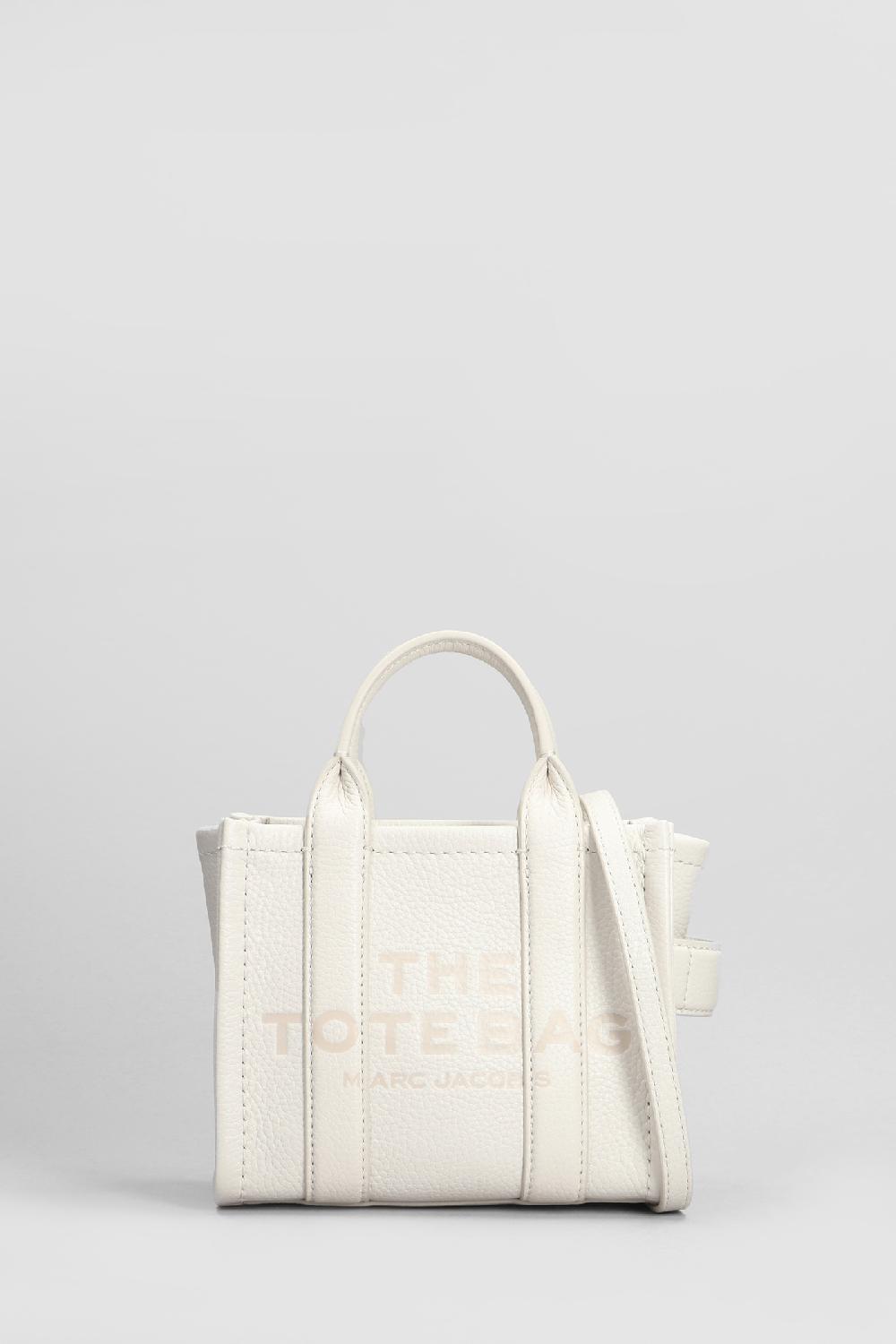 Deliberti Marc Jacobs Tote the mini tote in pelle argento cod. 406221 - Deliberti The Luxury Shopping