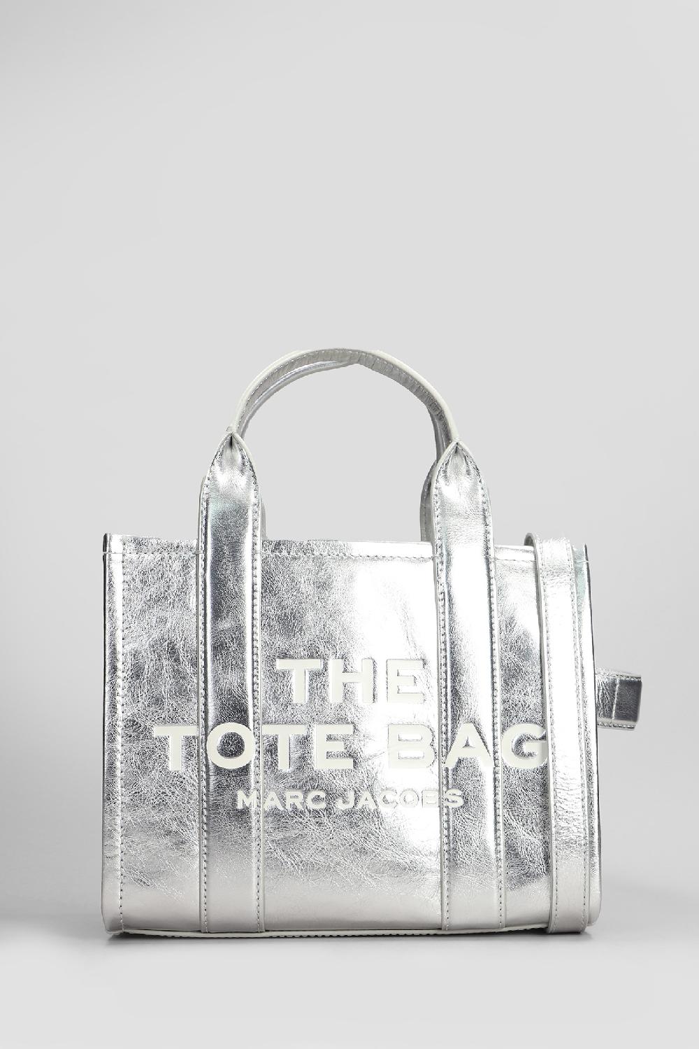 Deliberti Marc Jacobs Tote the small tote in pelle argento cod. 409160 - Deliberti The Luxury Shopping