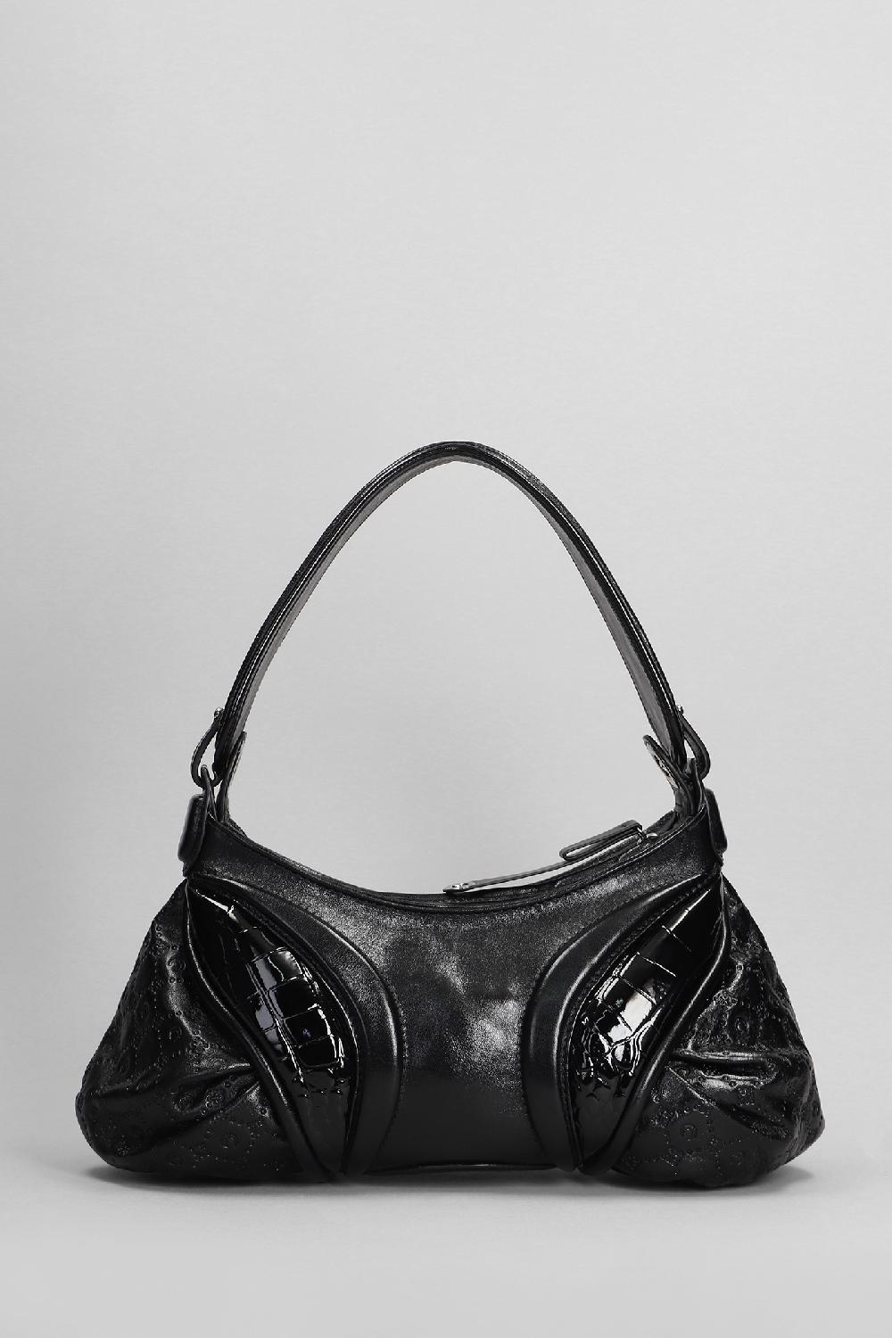 Deliberti Marine Serre Borsa A Mano In Pelle Nera Cod. 400597 - Deliberti The Luxury Shopping