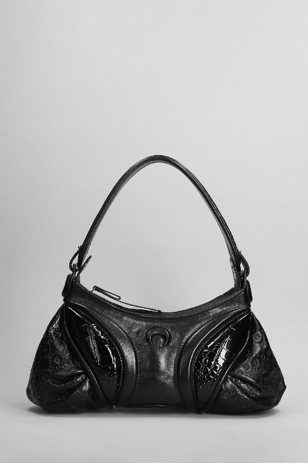 Deliberti Marine Serre Borsa a mano in pelle nera cod. 400597 - Deliberti The Luxury Shopping