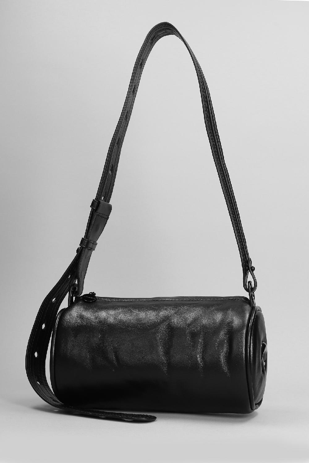 Deliberti Marine Serre Borsa A Spalla In Pelle Nera Cod. 398745 - Deliberti The Luxury Shopping