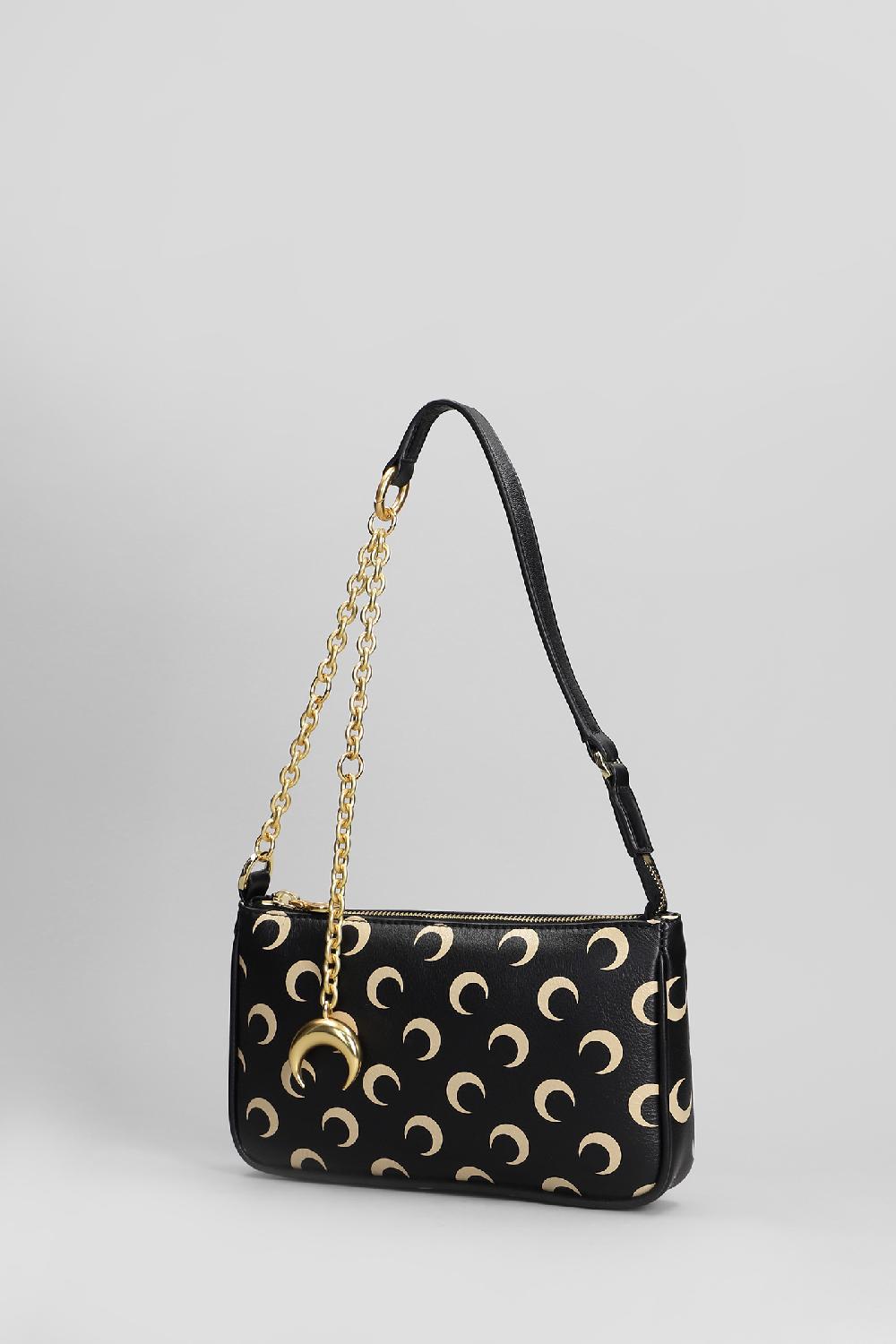 Deliberti Marine Serre Borsa A Spalla In Pelle Nera Cod. 410092 - Deliberti The Luxury Shopping
