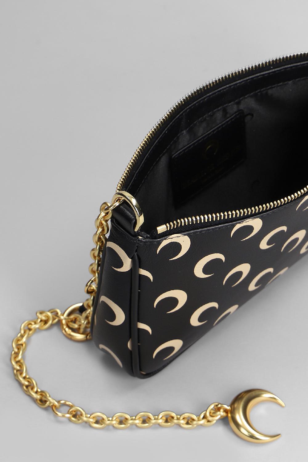 Deliberti Marine Serre Borsa A Spalla In Pelle Nera Cod. 410092 - Deliberti The Luxury Shopping