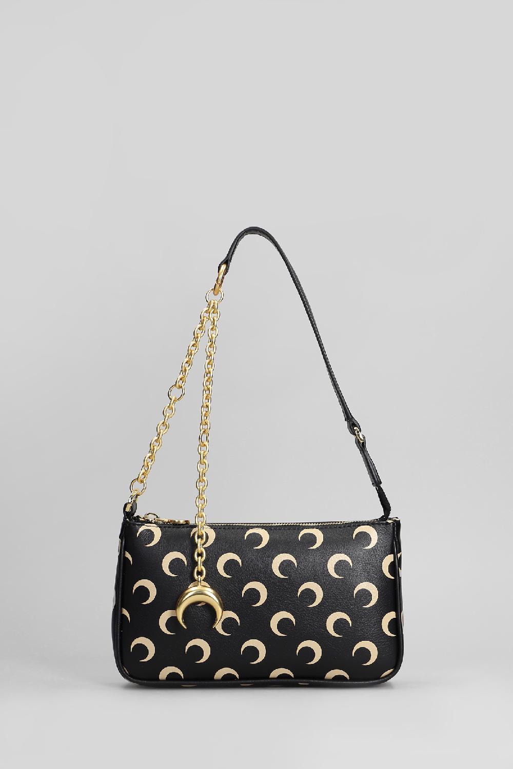 Deliberti Marine Serre Borsa a spalla in pelle nera cod. 410092 - Deliberti The Luxury Shopping