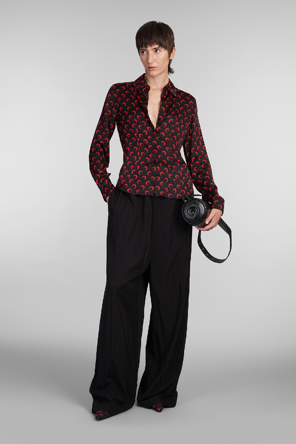 Deliberti Marine Serre Camicia In Viscosa Nera Cod. 407031 - Deliberti The Luxury Shopping